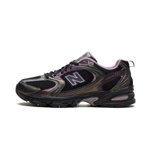 New Balance 530 Black Metallic Plum Brown