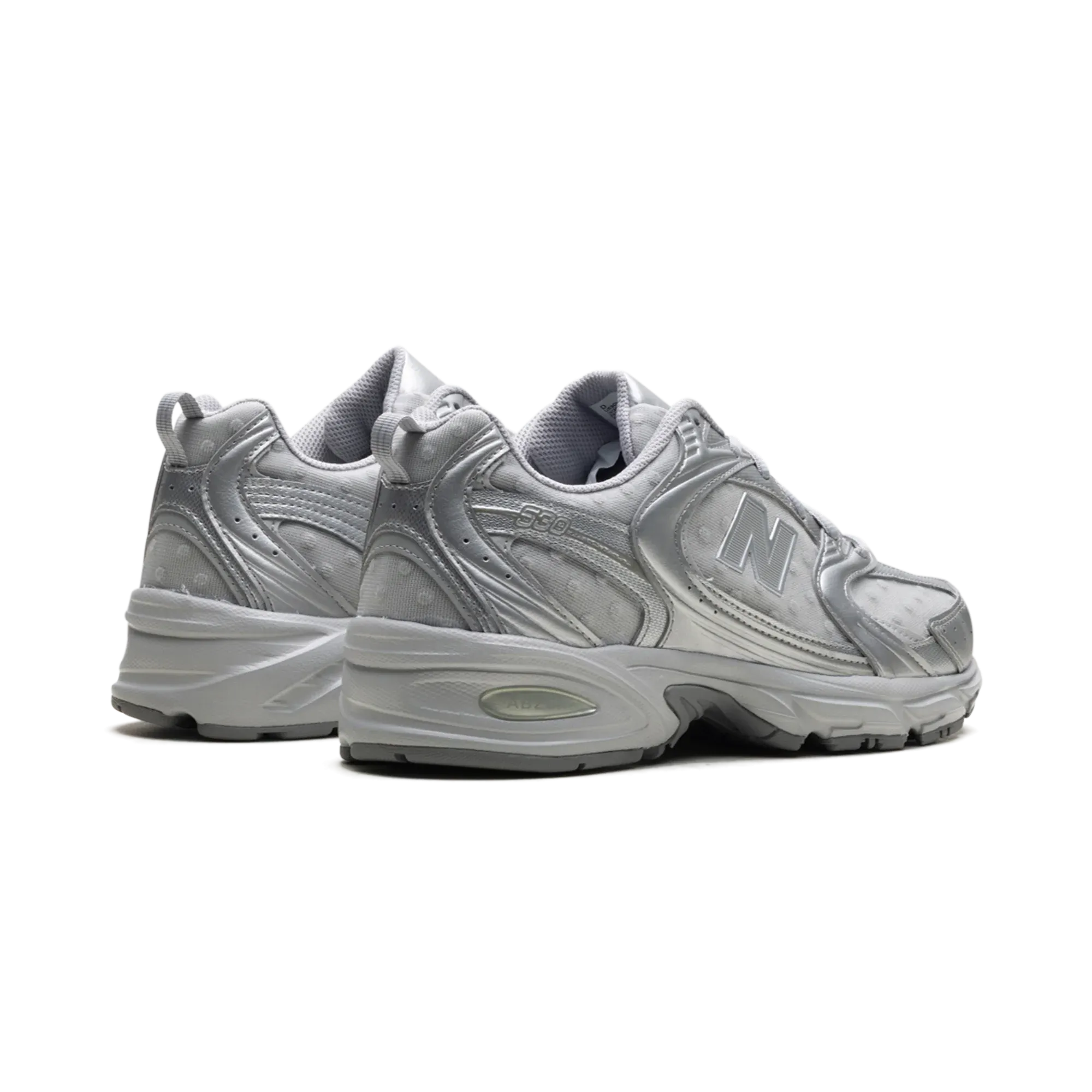 New Balance 530 Silver Metallic Raincloud Polka Dots