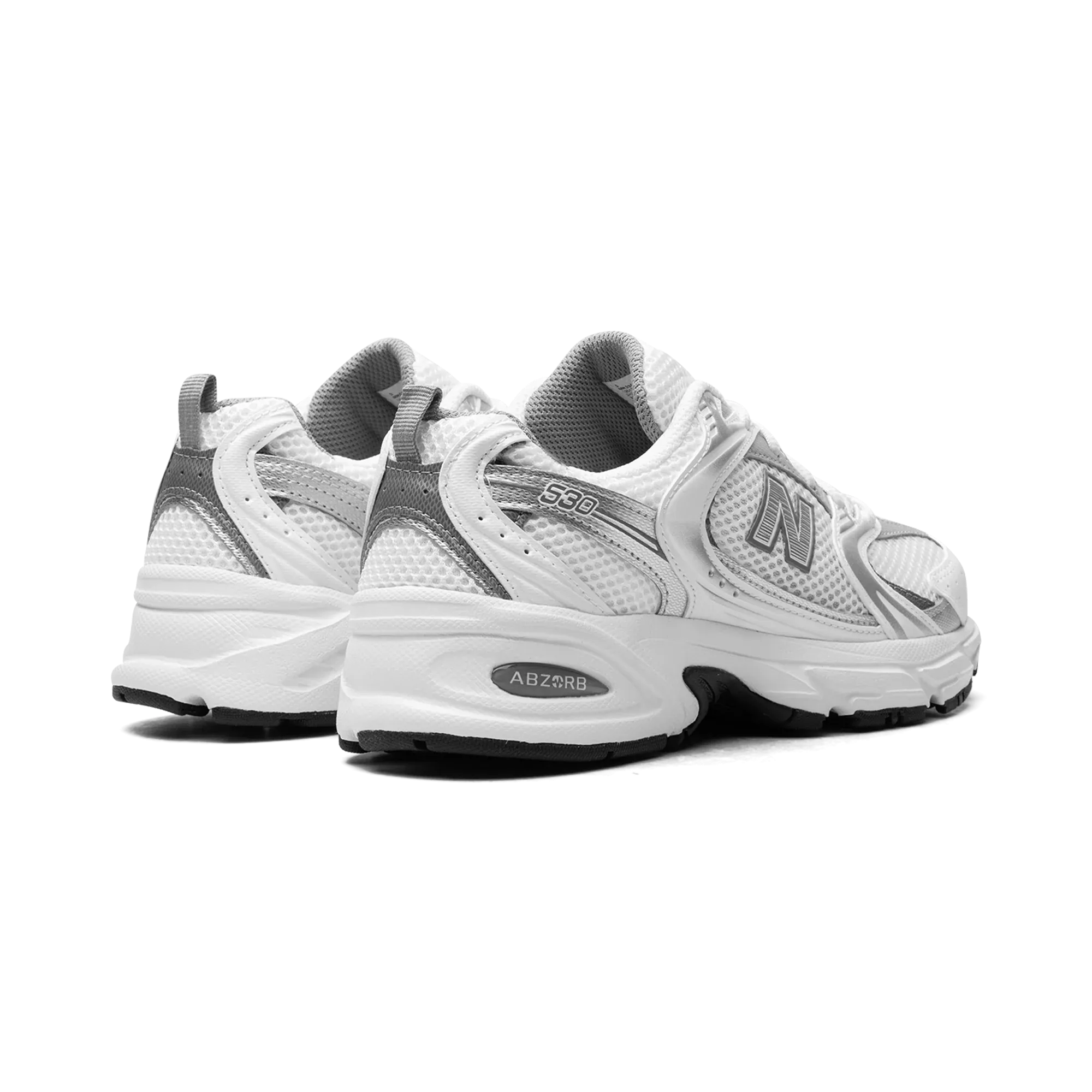New Balance 530 White Silver Metallic