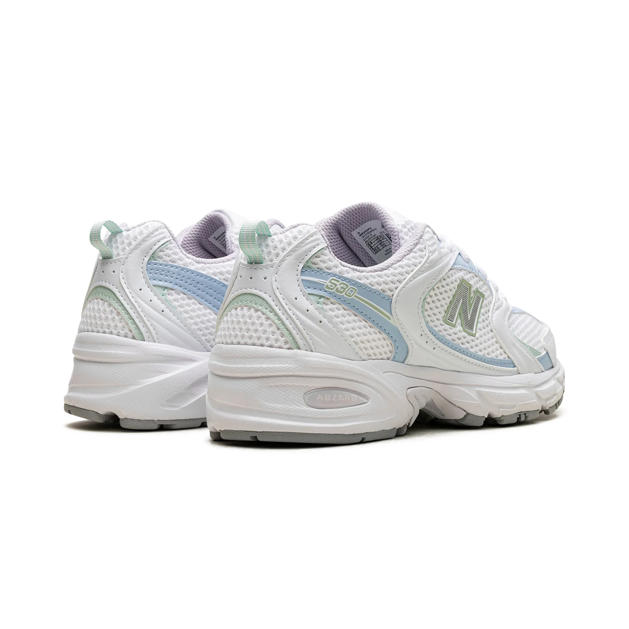 New Balance 530 White Light Chrome Blue Clay Ash
