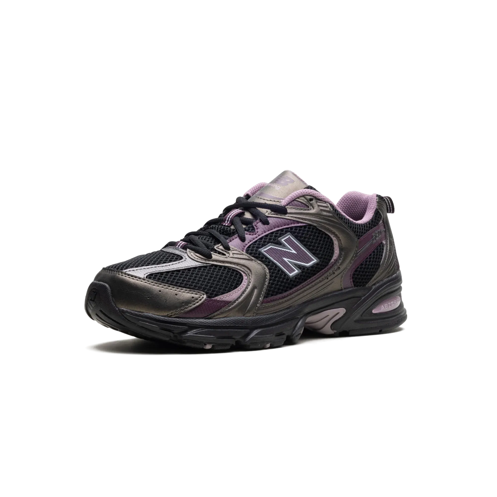 New Balance 530 Black Metallic Plum Brown