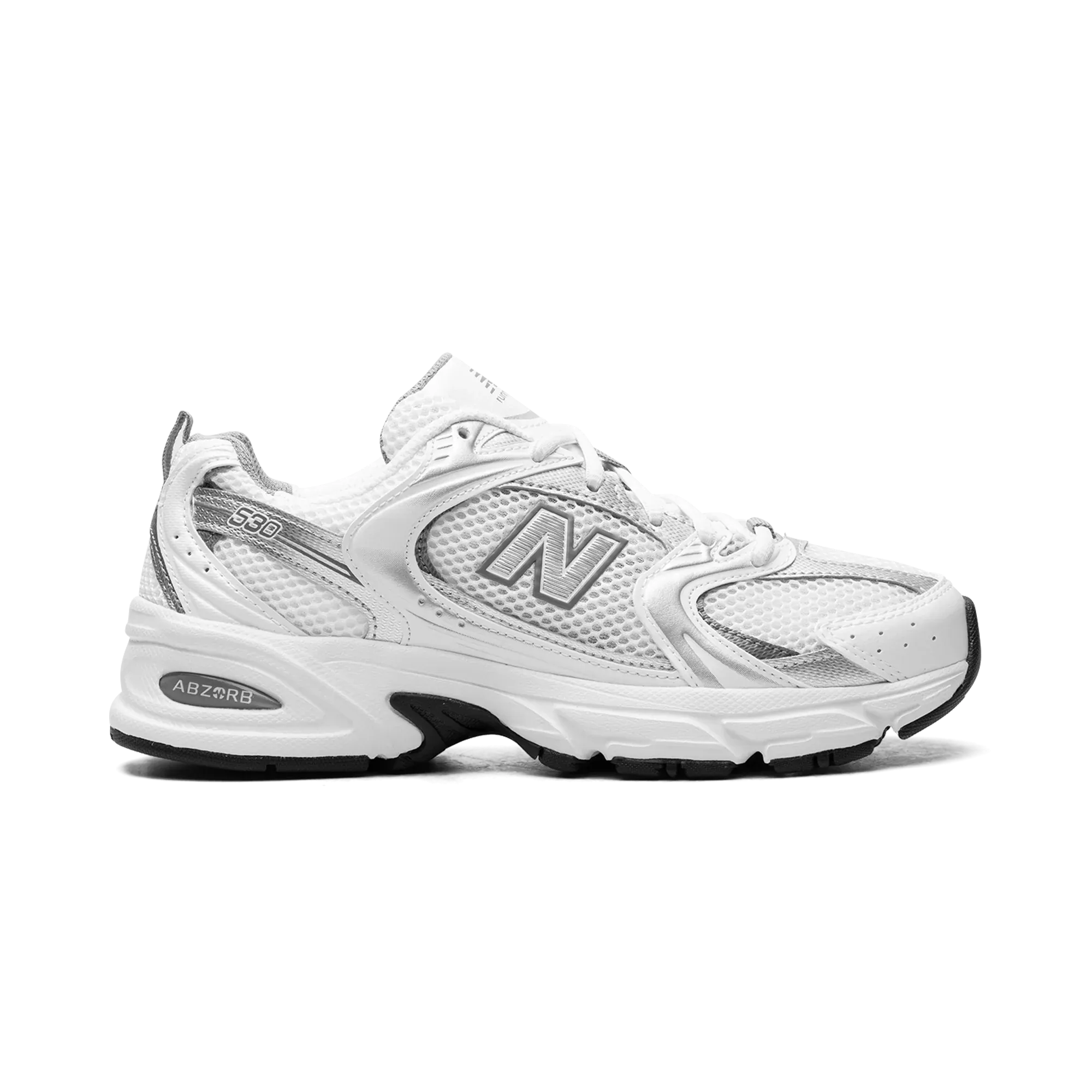 New Balance 530 White Silver Metallic