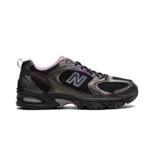 New Balance 530 Black Metallic Plum Brown