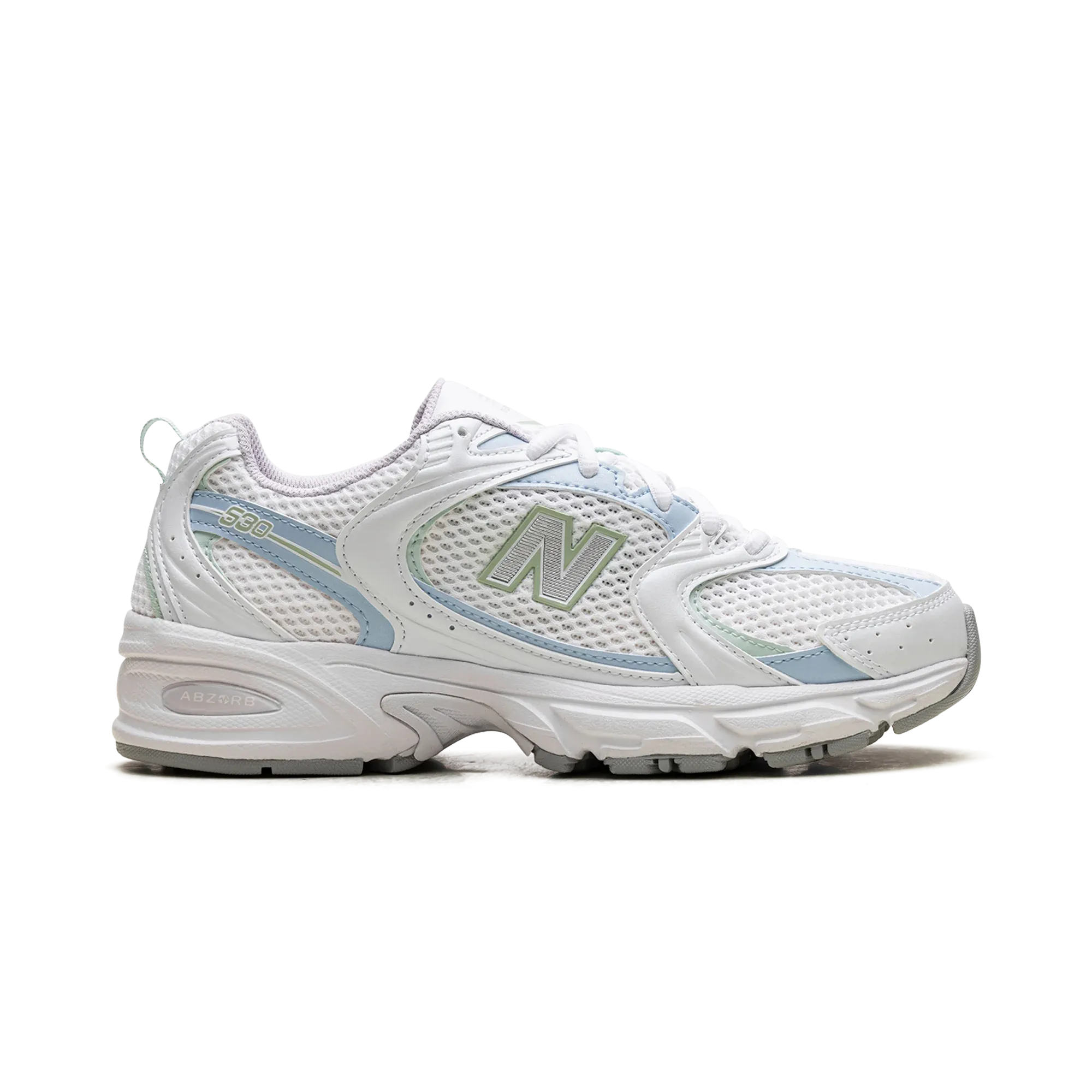 New Balance 530 White Light Chrome Blue Clay Ash