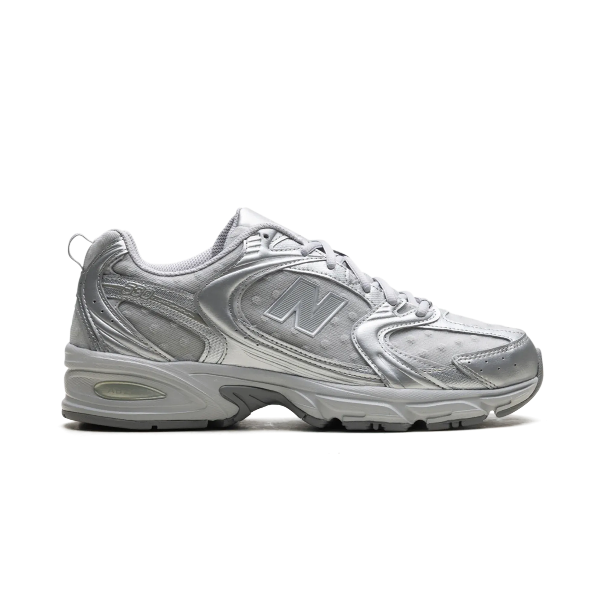 New Balance 530 Silver Metallic Raincloud Polka Dots