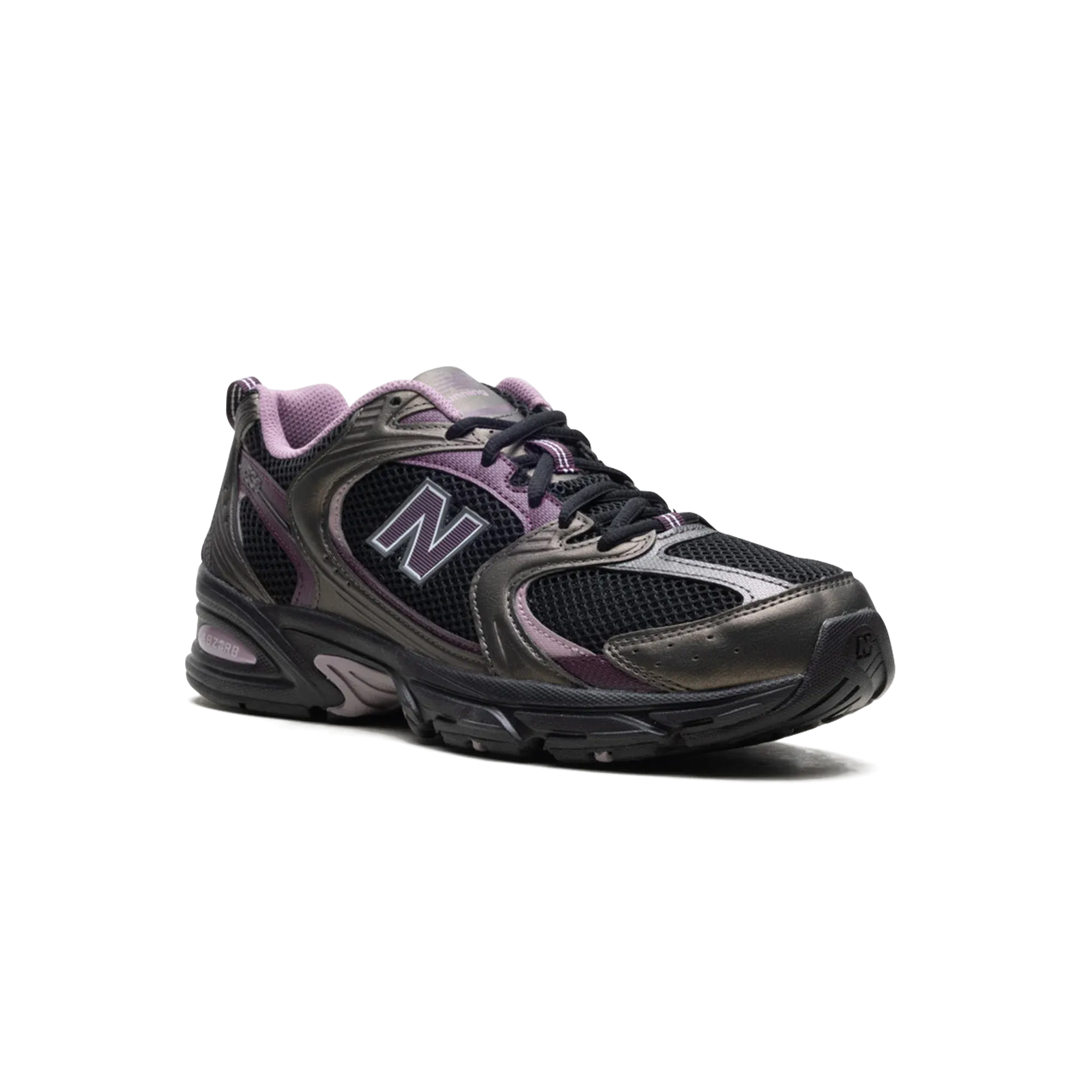 New Balance 530 Black Metallic Plum Brown
