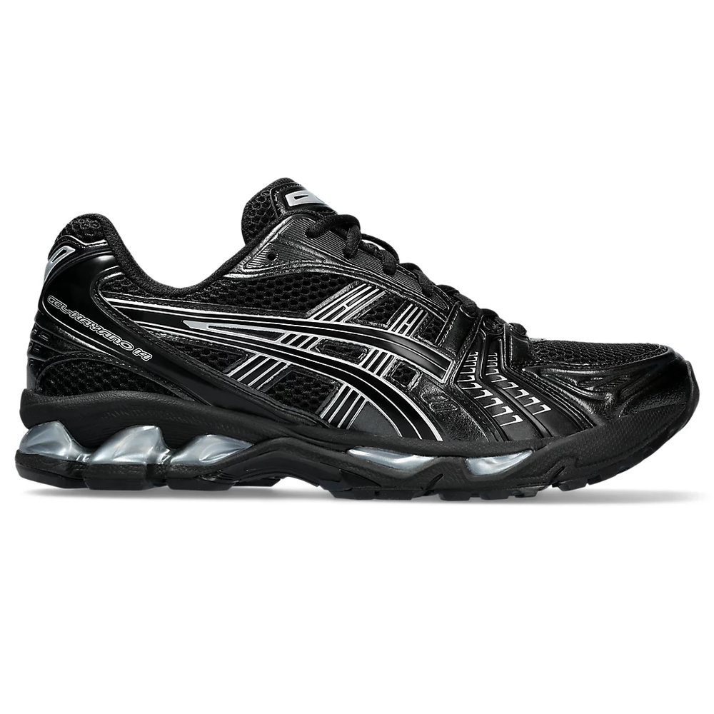 حذاء Asics GEL-KAYANO 14 SPORTSTYLE باللون الأسود الفضي الخالص