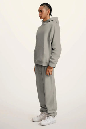 Ghost Hoodie Blank FW-24 Heavy Drop Shoulder - GREY CAMEL