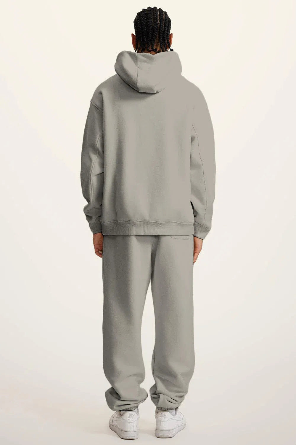 Ghost Hoodie Blank FW-24 Heavy Drop Shoulder - GREY CAMEL