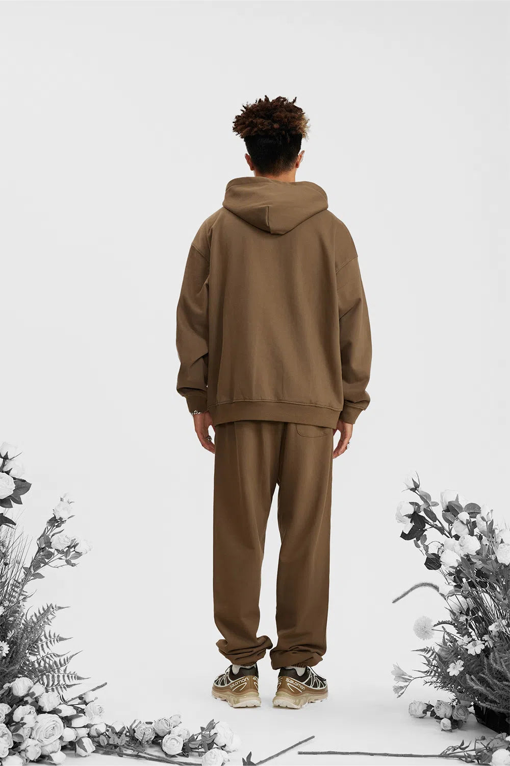 Hoodie FW/24 Drop Shoulder Blank - BROWN-LOTABY