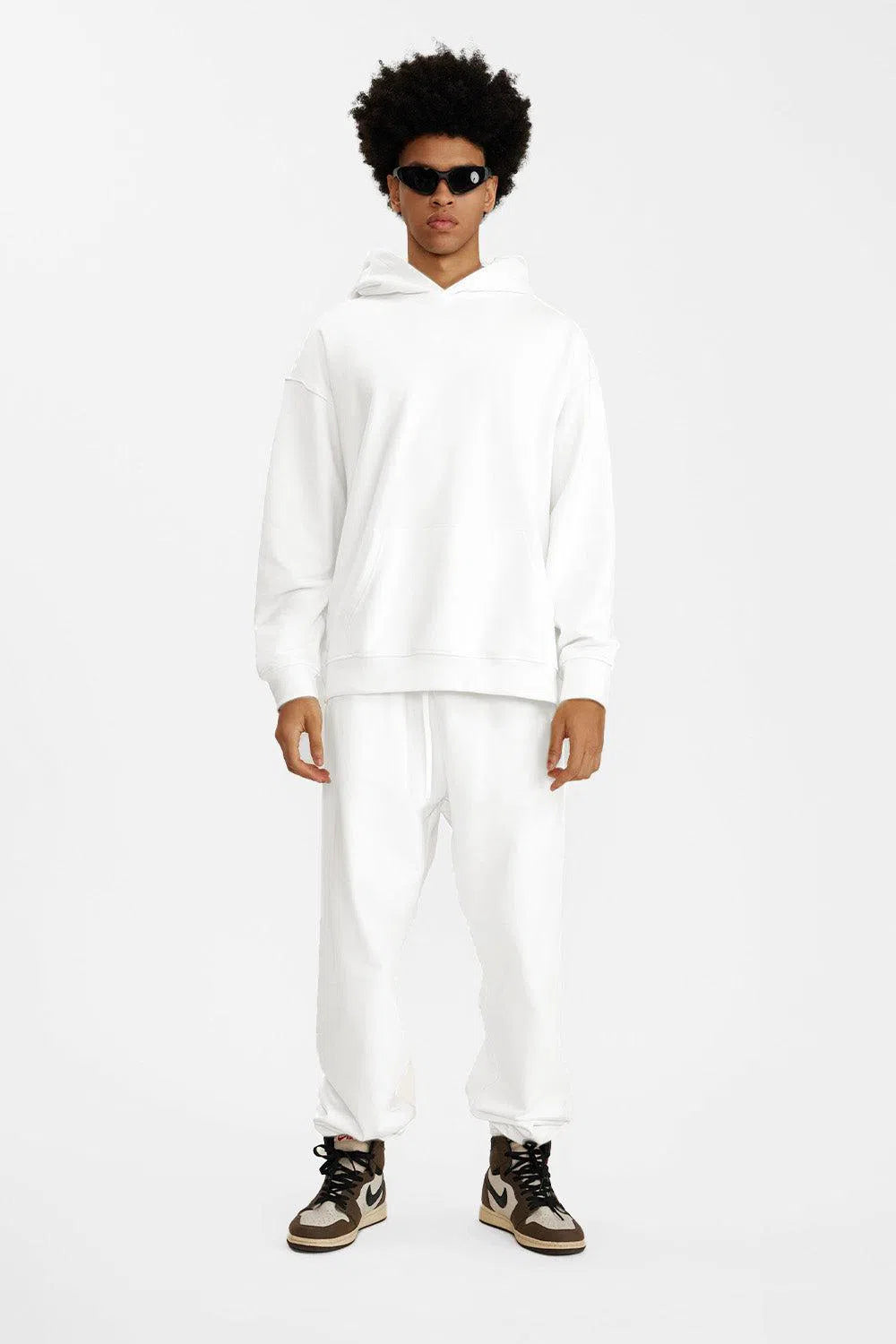 Hoodie FW/24 Drop Shoulder Blank - WHITE-LOTABY