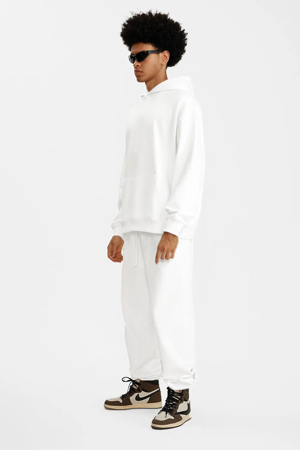 Hoodie FW/24 Drop Shoulder Blank - WHITE-LOTABY