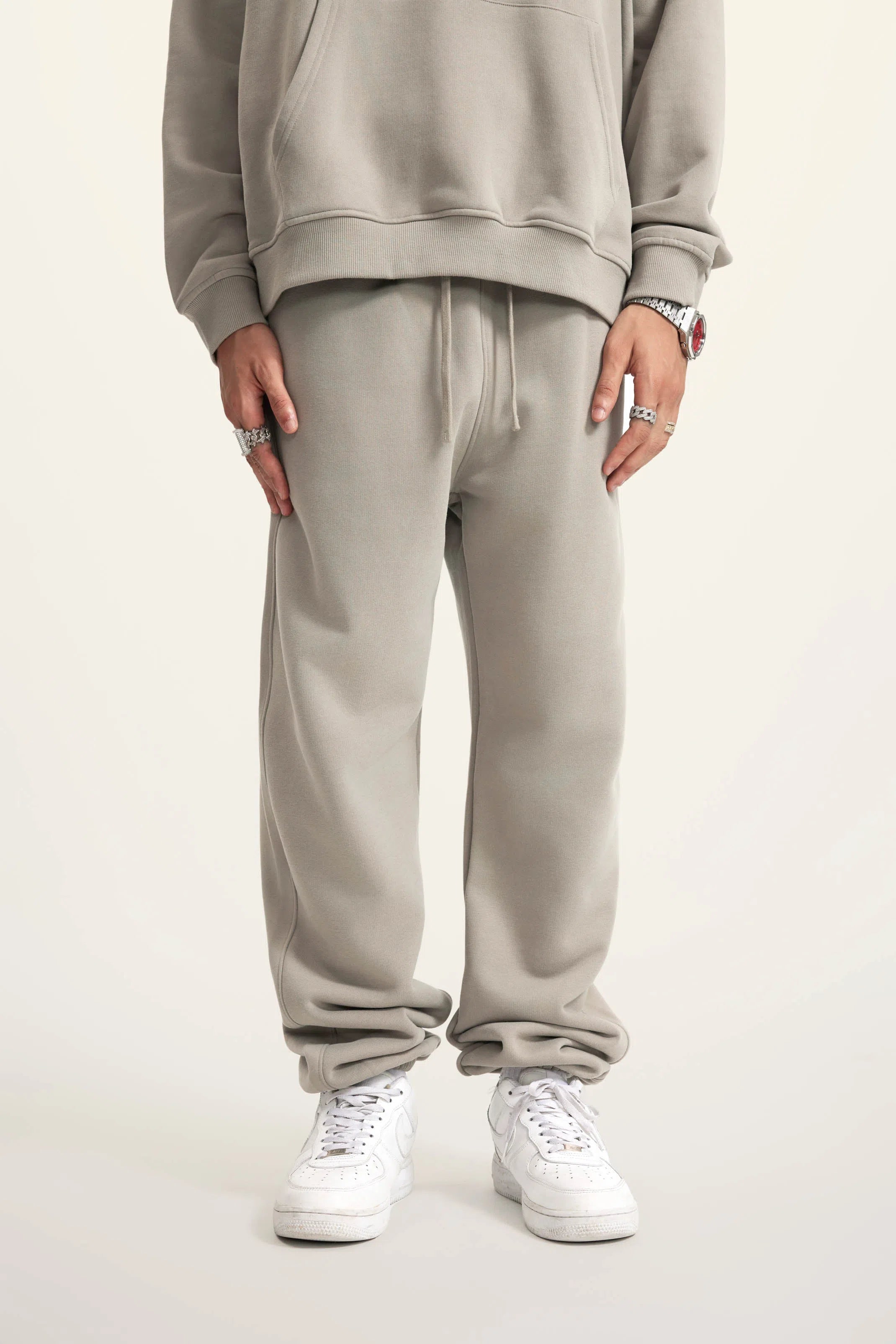 Jogger Pants - GRAY CAMEL