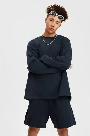 Long Sleeve Oversized T-Shirt 100% Cotton - NEAVY