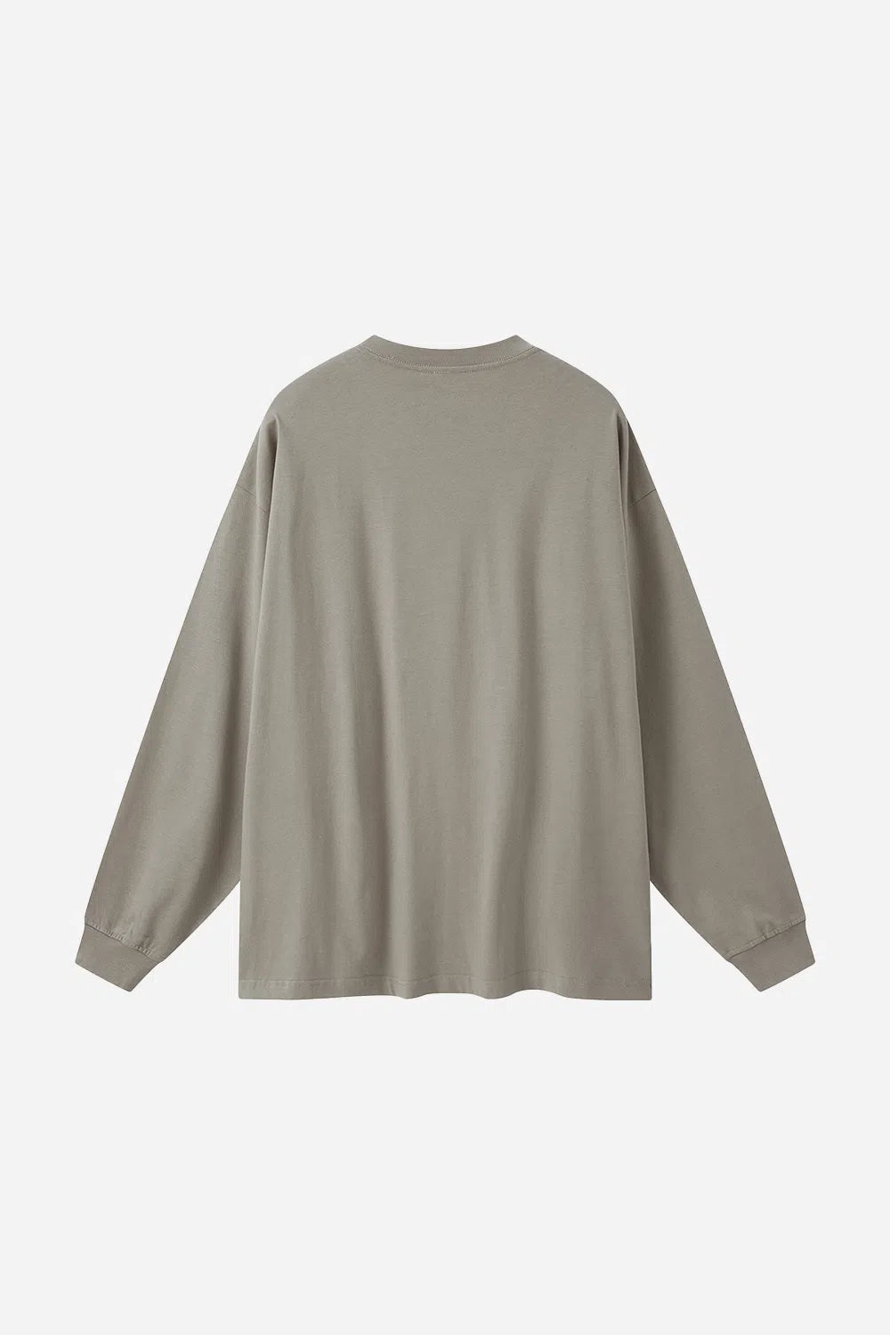 Long Sleeve Oversized T-Shirt 100% Cotton - SAND