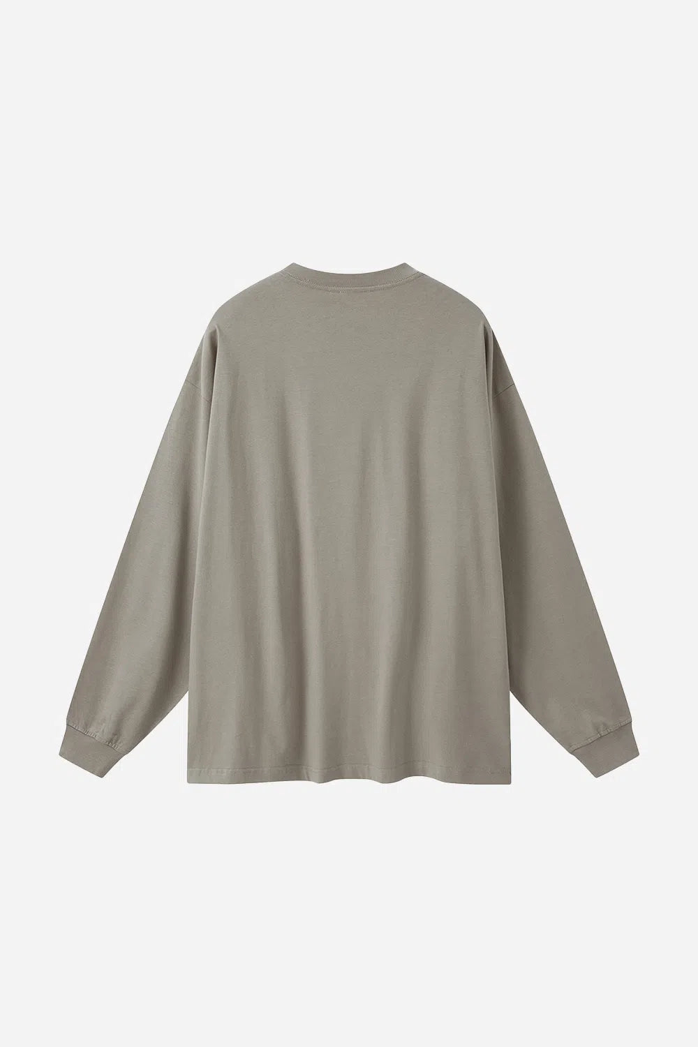 Long Sleeve Oversized T-Shirt 100% Cotton - SAND-LOTABY