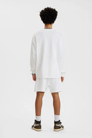 Long Sleeve Oversized T-Shirt 100% Cotton - WHITE