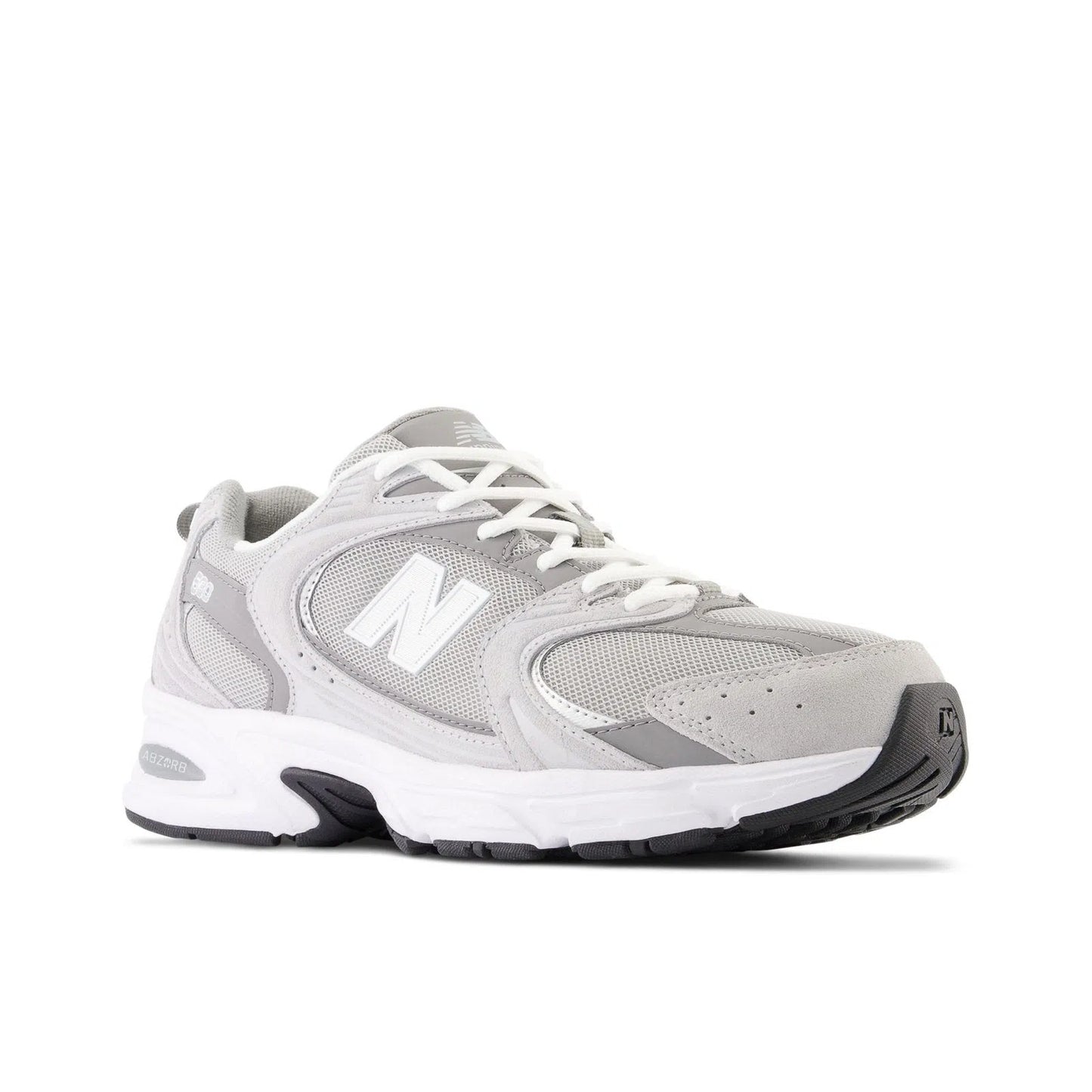 new balance raincloud with shadow grey and silver metallic 530 shoes