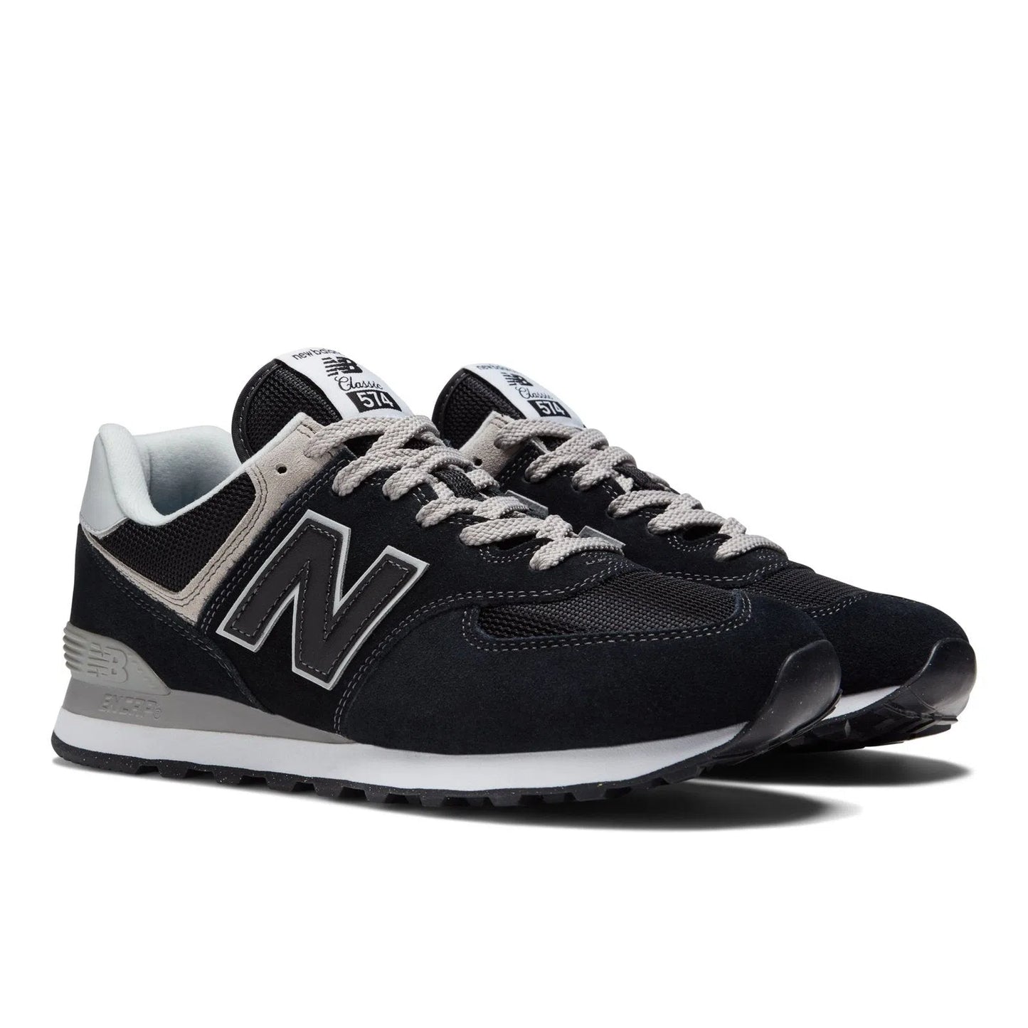 New Balance 574 Core Black with White-LOTABY