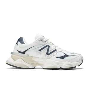 New Balance 9060 White with Nb Navy and Sea Salt