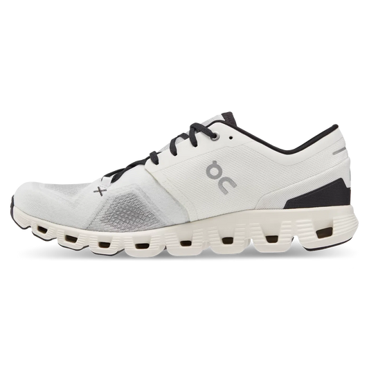 On Running - Cloud X 3 Ivory White and Black-LOTABY