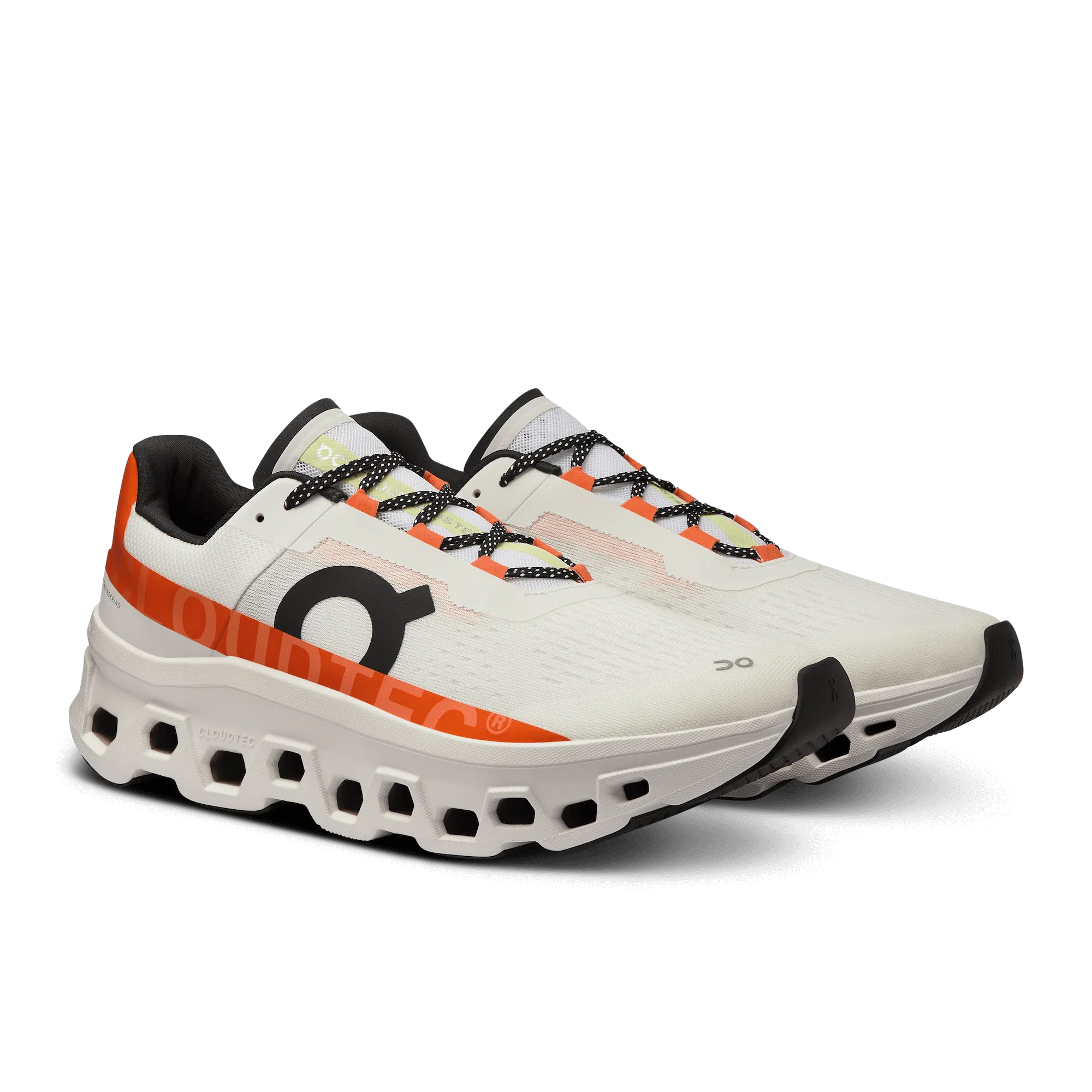 On Running - Cloudmonster White & Flame