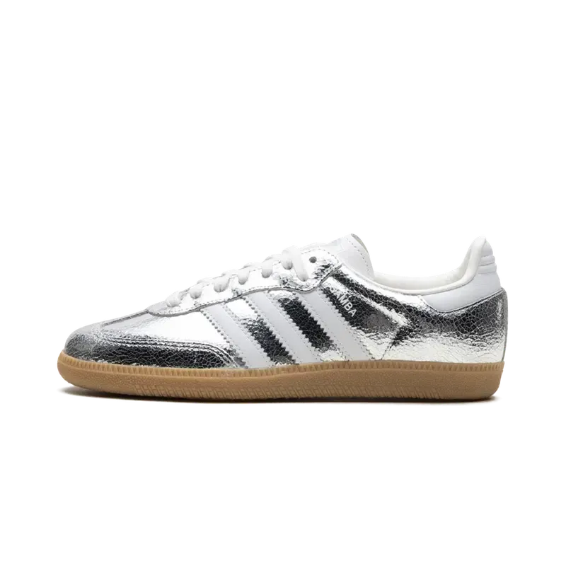 ADIDAS Samba OG WMNS Silver Metallic Cracked Leath-shoes-Adidas-36-LOTABY