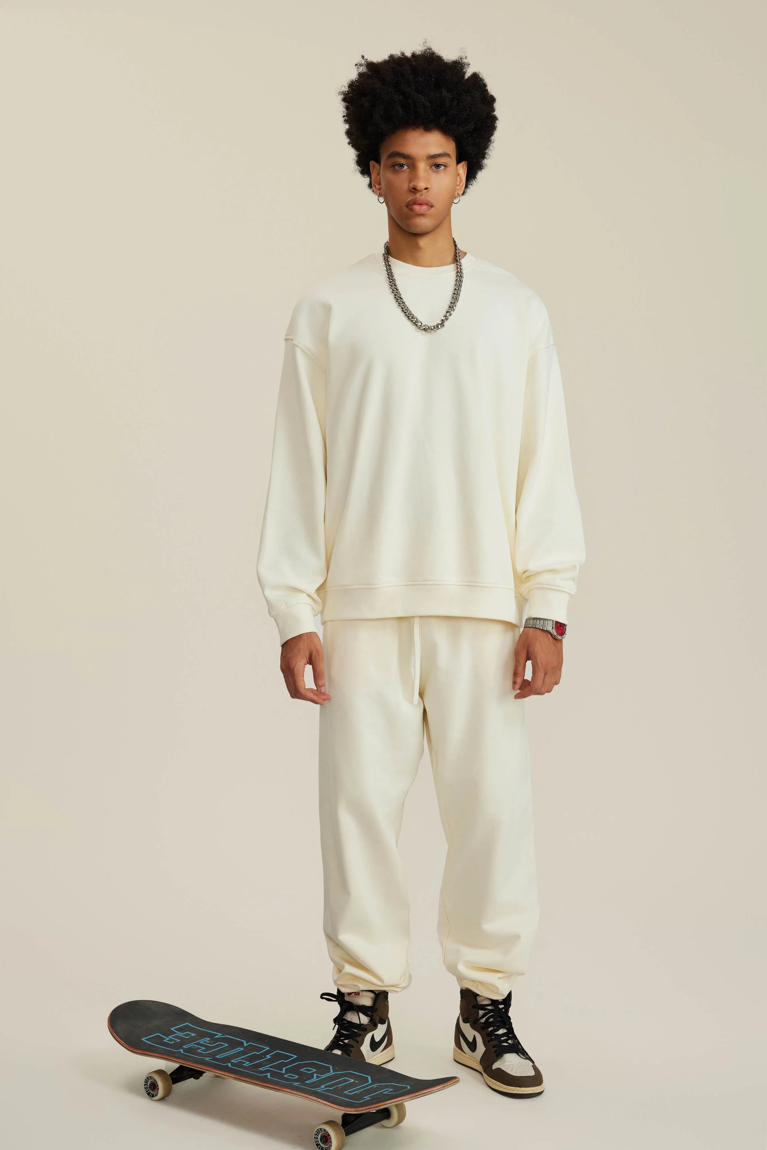 Sweatshirt FW-24 440G - MILK TEA WHITE