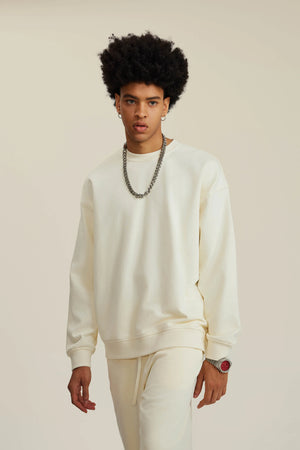 Sweatshirt FW-24 440G - MILK TEA WHITE