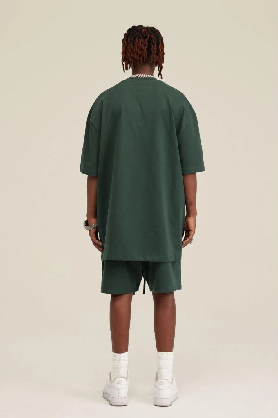 T-Shirt Blank Heavy 100% Cotton - DARKISH GREEN-LOTABY