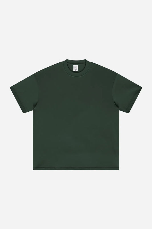 T-Shirt Blank Heavy 100% Cotton - DARKISH GREEN-LOTABY