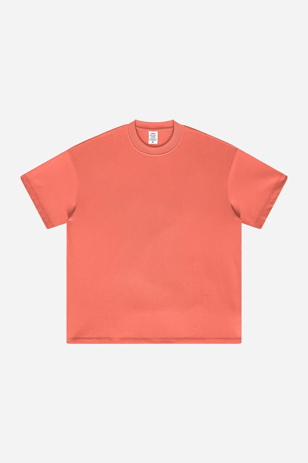 T-Shirt Blank Heavy 100% Cotton - ORANGE RED-LOTABY